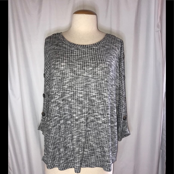 Silverware black and white long sleeve knit - Picture 4 of 10